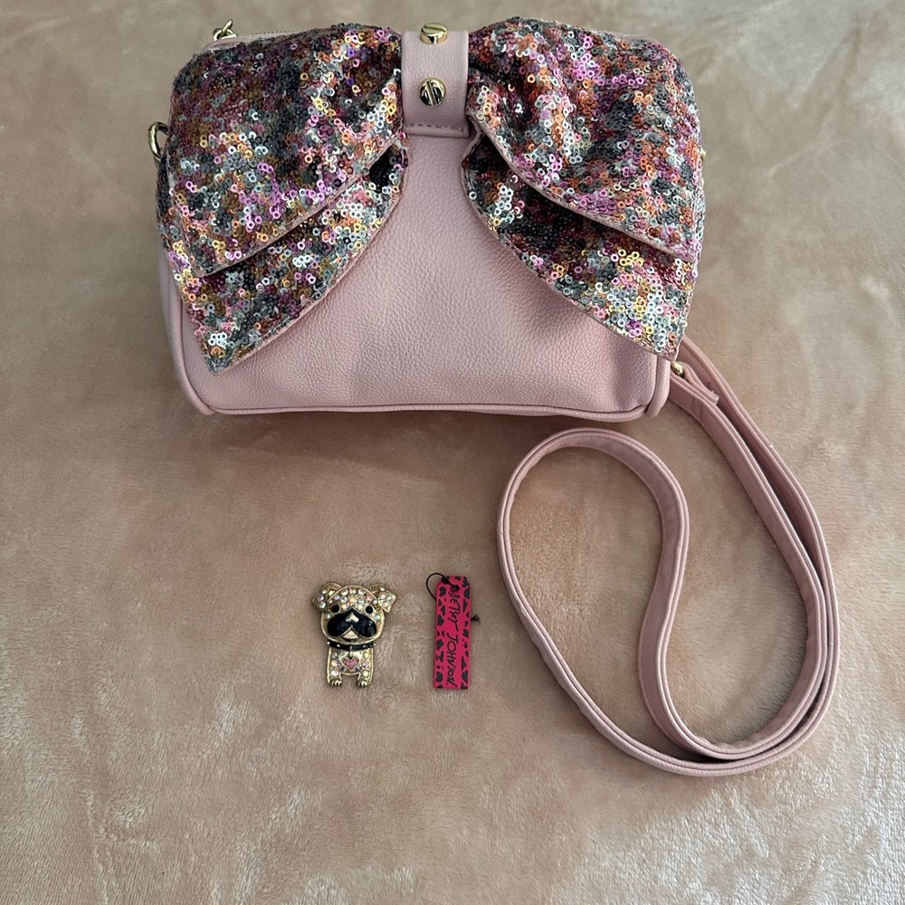 Betsey Johnson Gold and Black Pug Brooch Bundle